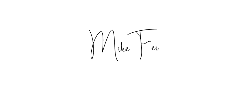 Design your own signature with our free online signature maker. With this signature software, you can create a handwritten (Andilay-7BmLP) signature for name Mike Fei. Mike Fei signature style 4 images and pictures png