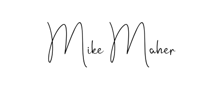 The Andilay-7BmLP font transforms the name Mike Maher into an executive sign with sharp precision and distinguished character. Mike Maher signature style 4 images and pictures png