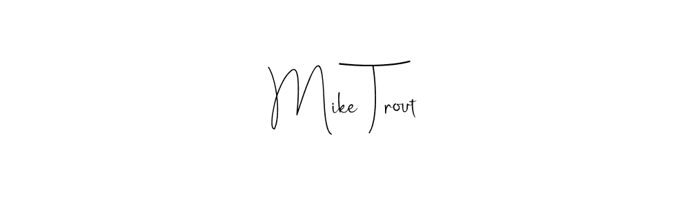 Make a beautiful signature design for name Mike Trout. Use this online signature maker to create a handwritten signature for free. Mike Trout signature style 4 images and pictures png
