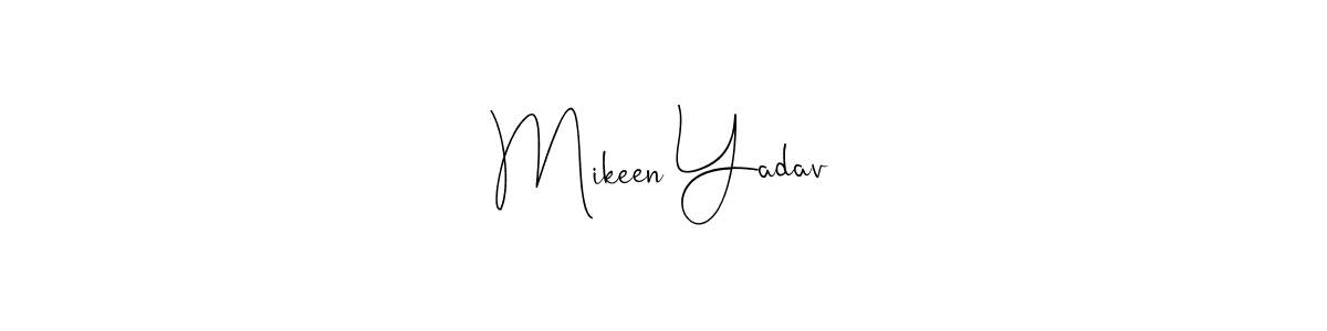 Make a beautiful signature design for name Mikeen Yadav. Use this online signature maker to create a handwritten signature for free. Mikeen Yadav signature style 4 images and pictures png