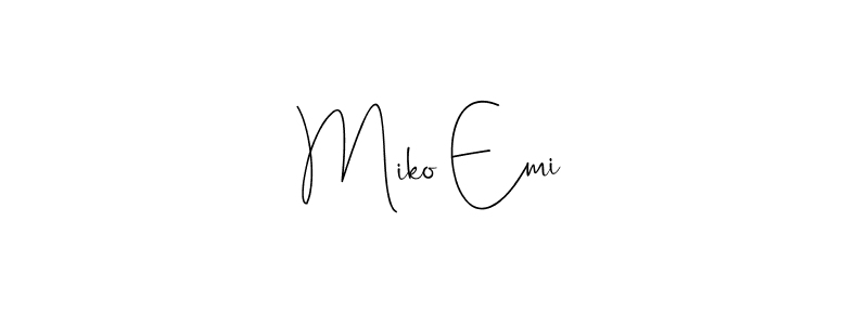 Make a beautiful signature design for name Miko Emi. Use this online signature maker to create a handwritten signature for free. Miko Emi signature style 4 images and pictures png