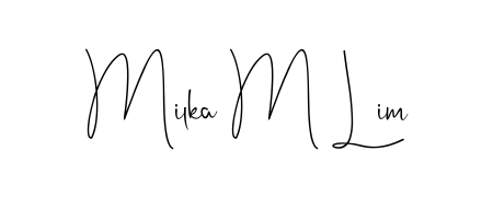 Milka M Lim stylish signature style. Best Handwritten Sign (Andilay-7BmLP) for my name. Handwritten Signature Collection Ideas for my name Milka M Lim. Milka M Lim signature style 4 images and pictures png