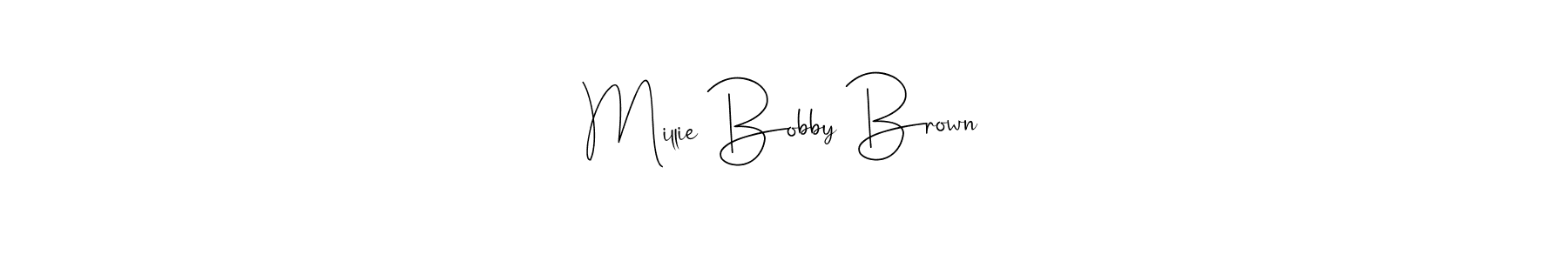 Similarly Andilay-7BmLP is the best handwritten signature design. Signature creator online .You can use it as an online autograph creator for name Millie Bobby Brown. Millie Bobby Brown signature style 4 images and pictures png