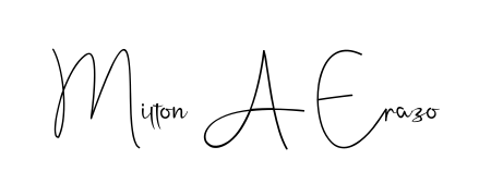 This is the best signature style for the Milton A Erazo name. Also you like these signature font (Andilay-7BmLP). Mix name signature. Milton A Erazo signature style 4 images and pictures png