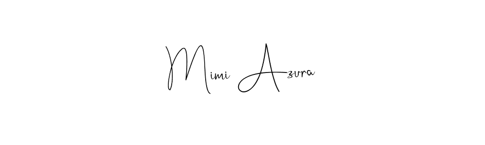 Use a signature maker to create a handwritten signature online. With this signature software, you can design (Andilay-7BmLP) your own signature for name Mimi Azura. Mimi Azura signature style 4 images and pictures png