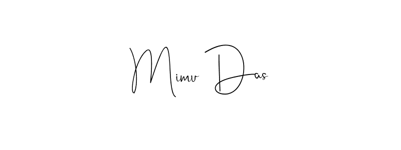 Make a beautiful signature design for name Mimu Das. Use this online signature maker to create a handwritten signature for free. Mimu Das signature style 4 images and pictures png