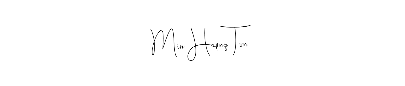 How to Draw Min Haling Tun signature style? Andilay-7BmLP is a latest design signature styles for name Min Haling Tun. Min Haling Tun signature style 4 images and pictures png