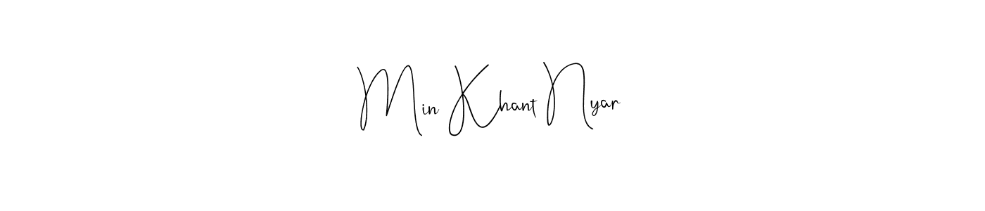 Use a signature maker to create a handwritten signature online. With this signature software, you can design (Andilay-7BmLP) your own signature for name Min Khant Nyar. Min Khant Nyar signature style 4 images and pictures png