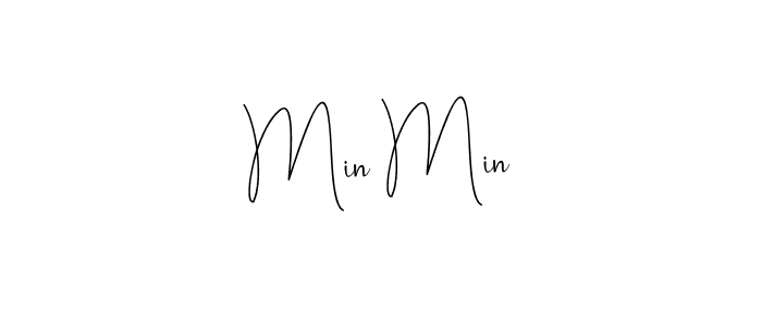 Design your own signature with our free online signature maker. With this signature software, you can create a handwritten (Andilay-7BmLP) signature for name Min Min. Min Min signature style 4 images and pictures png