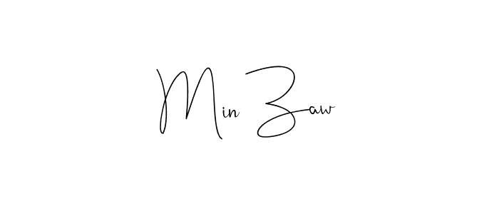 Use a signature maker to create a handwritten signature online. With this signature software, you can design (Andilay-7BmLP) your own signature for name Min Zaw. Min Zaw signature style 4 images and pictures png