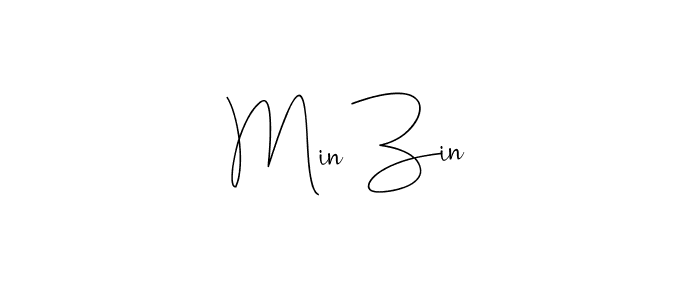 Make a beautiful signature design for name Min Zin. With this signature (Andilay-7BmLP) style, you can create a handwritten signature for free. Min Zin signature style 4 images and pictures png