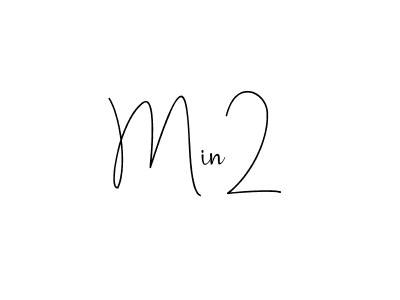 if you are searching for the best signature style for your name Min2. so please give up your signature search. here we have designed multiple signature styles  using Andilay-7BmLP. Min2 signature style 4 images and pictures png