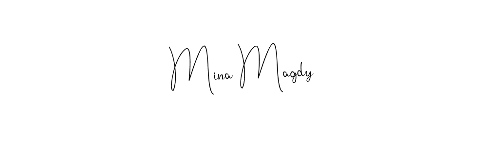 Also we have Mina Magdy name is the best signature style. Create professional handwritten signature collection using Andilay-7BmLP autograph style. Mina Magdy signature style 4 images and pictures png