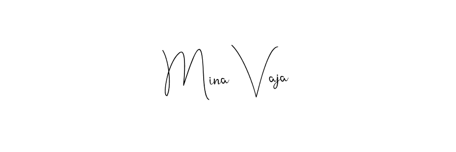 Similarly Andilay-7BmLP is the best handwritten signature design. Signature creator online .You can use it as an online autograph creator for name Mina Vaja. Mina Vaja signature style 4 images and pictures png