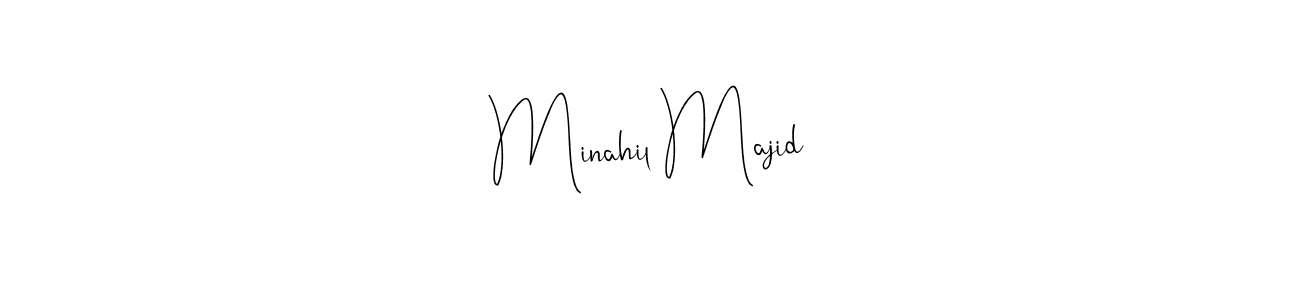 Similarly Andilay-7BmLP is the best handwritten signature design. Signature creator online .You can use it as an online autograph creator for name Minahil Majid. Minahil Majid signature style 4 images and pictures png