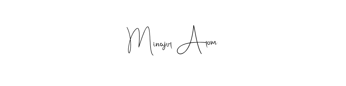 Andilay-7BmLP is a professional signature style that is perfect for those who want to add a touch of class to their signature. It is also a great choice for those who want to make their signature more unique. Get Minajul Alom name to fancy signature for free. Minajul Alom signature style 4 images and pictures png