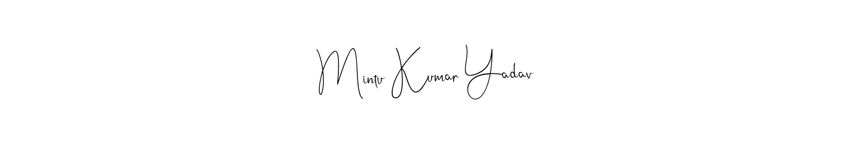 This is the best signature style for the Mintu Kumar Yadav name. Also you like these signature font (Andilay-7BmLP). Mix name signature. Mintu Kumar Yadav signature style 4 images and pictures png