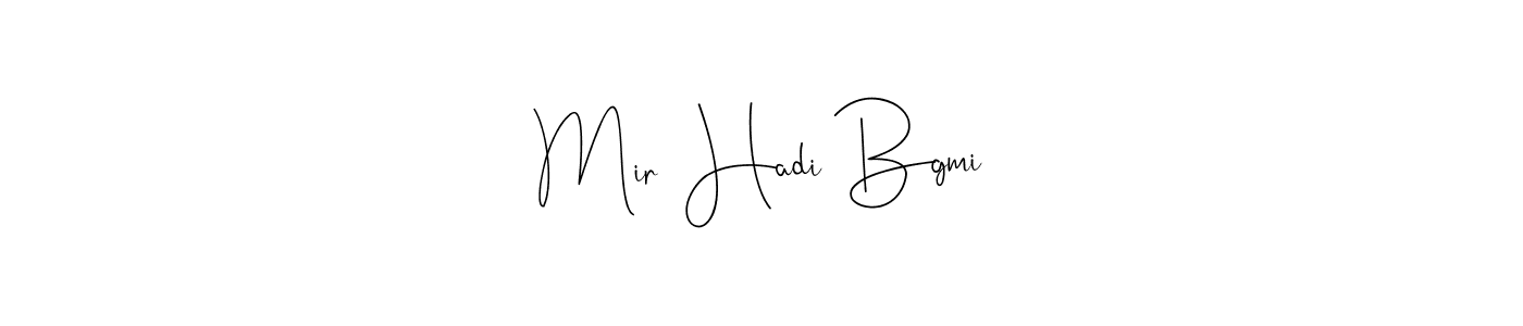 if you are searching for the best signature style for your name Mir  Hadi Bgmi. so please give up your signature search. here we have designed multiple signature styles  using Andilay-7BmLP. Mir  Hadi Bgmi signature style 4 images and pictures png