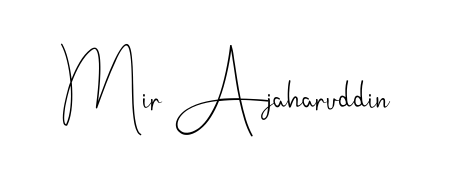 Create a personalized artistic stamp with Mir Ajaharuddin in Andilay-7BmLP font. Perfect for visual artists, designers, and influencers. Mir Ajaharuddin signature style 4 images and pictures png