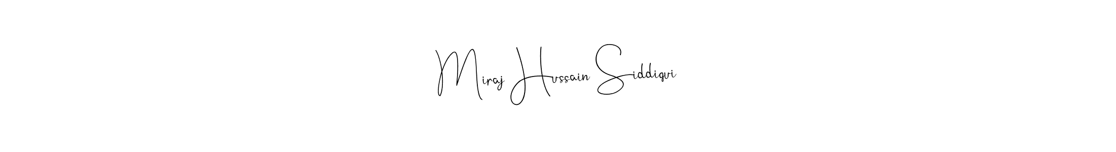 if you are searching for the best signature style for your name Miraj Hussain Siddiqui. so please give up your signature search. here we have designed multiple signature styles  using Andilay-7BmLP. Miraj Hussain Siddiqui signature style 4 images and pictures png