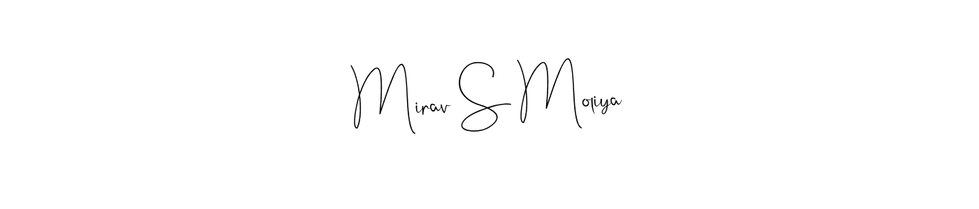 Here are the top 10 professional signature styles for the name Mirav S Moliya. These are the best autograph styles you can use for your name. Mirav S Moliya signature style 4 images and pictures png