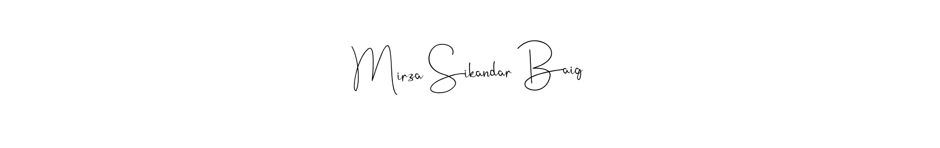 Check out images of Autograph of Mirza Sikandar Baig name. Actor Mirza Sikandar Baig Signature Style. Andilay-7BmLP is a professional sign style online. Mirza Sikandar Baig signature style 4 images and pictures png