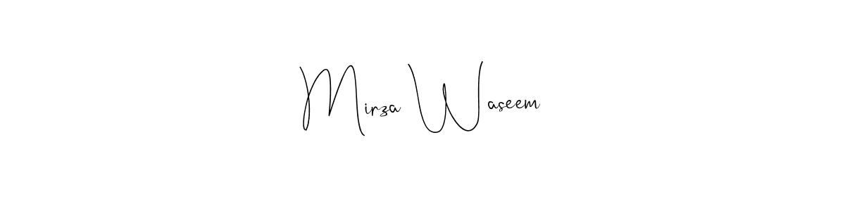 Make a beautiful signature design for name Mirza Waseem. Use this online signature maker to create a handwritten signature for free. Mirza Waseem signature style 4 images and pictures png