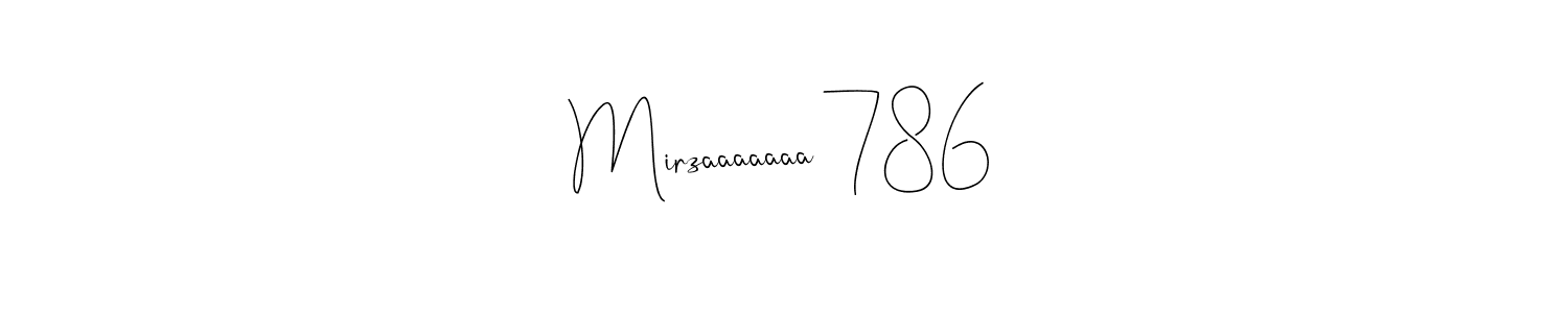 How to make Mirzaaaaaaa 786 name signature. Use Andilay-7BmLP style for creating short signs online. This is the latest handwritten sign. Mirzaaaaaaa 786 signature style 4 images and pictures png