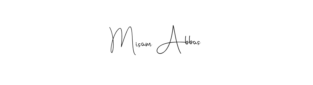 Also we have Misam Abbas name is the best signature style. Create professional handwritten signature collection using Andilay-7BmLP autograph style. Misam Abbas signature style 4 images and pictures png