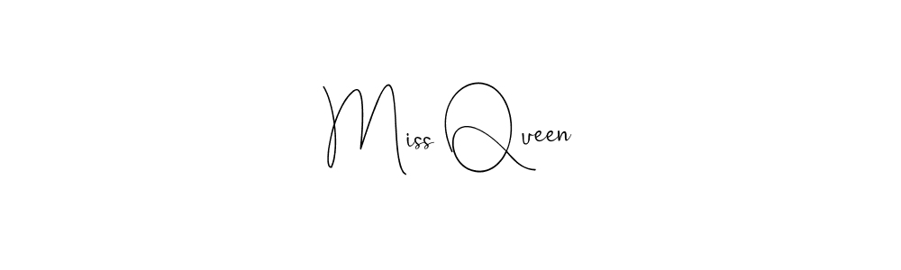 How to make Miss Queen name signature. Use Andilay-7BmLP style for creating short signs online. This is the latest handwritten sign. Miss Queen signature style 4 images and pictures png