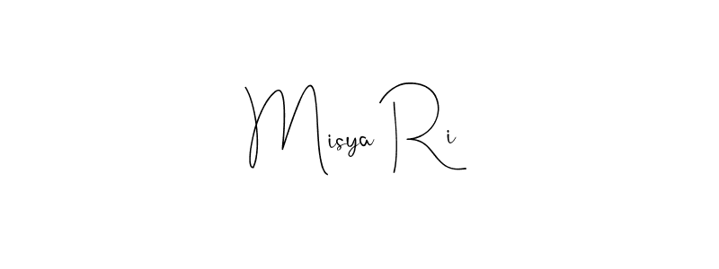 Make a beautiful signature design for name Misya Ri. With this signature (Andilay-7BmLP) style, you can create a handwritten signature for free. Misya Ri signature style 4 images and pictures png