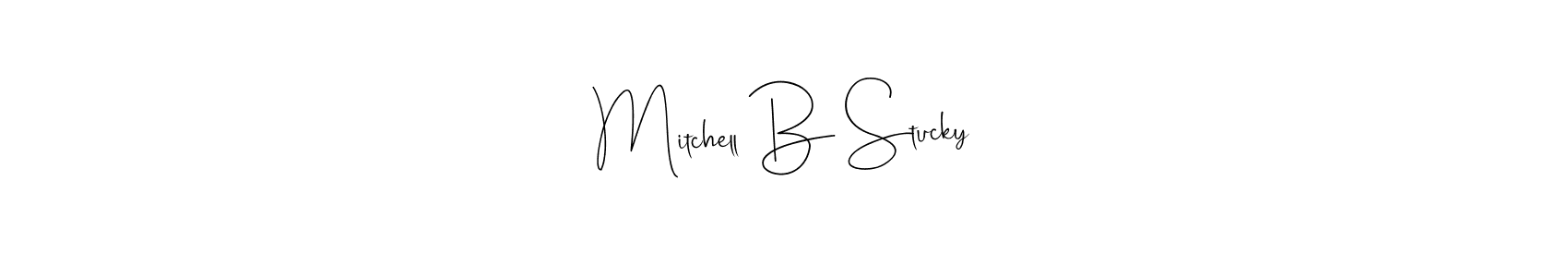 Check out images of Autograph of Mitchell B Stucky name. Actor Mitchell B Stucky Signature Style. Andilay-7BmLP is a professional sign style online. Mitchell B Stucky signature style 4 images and pictures png