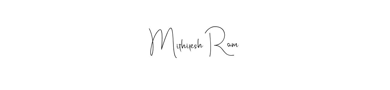 Andilay-7BmLP is a professional signature style that is perfect for those who want to add a touch of class to their signature. It is also a great choice for those who want to make their signature more unique. Get Mithilesh Ram name to fancy signature for free. Mithilesh Ram signature style 4 images and pictures png