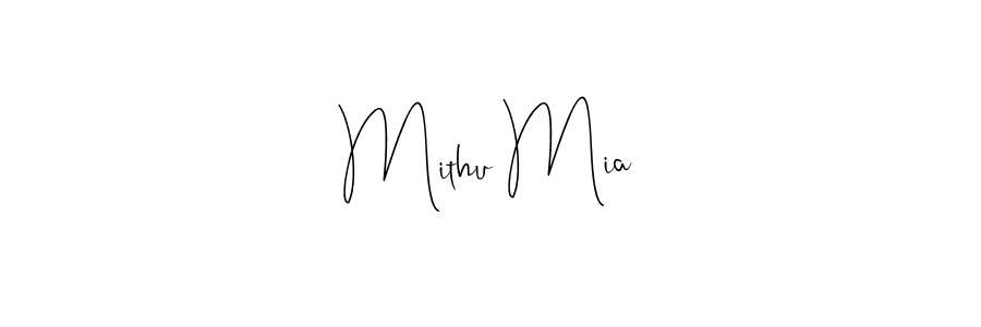 The best way (Andilay-7BmLP) to make a short signature is to pick only two or three words in your name. The name Mithu Mia include a total of six letters. For converting this name. Mithu Mia signature style 4 images and pictures png