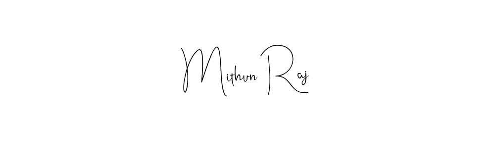 if you are searching for the best signature style for your name Mithun Raj. so please give up your signature search. here we have designed multiple signature styles  using Andilay-7BmLP. Mithun Raj signature style 4 images and pictures png