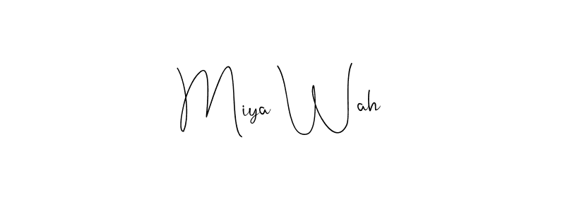 Make a beautiful signature design for name Miya Wah. Use this online signature maker to create a handwritten signature for free. Miya Wah signature style 4 images and pictures png