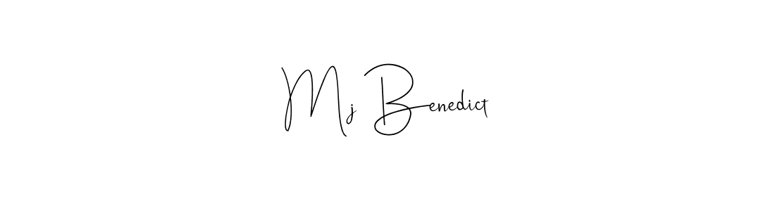 How to make Mj Benedict name signature. Use Andilay-7BmLP style for creating short signs online. This is the latest handwritten sign. Mj Benedict signature style 4 images and pictures png