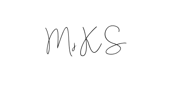 Also You can easily find your signature by using the search form. We will create Mj K S name handwritten signature images for you free of cost using Andilay-7BmLP sign style. Mj K S signature style 4 images and pictures png