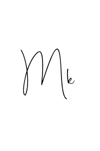 How to make Mk signature? Andilay-7BmLP is a professional autograph style. Create handwritten signature for Mk name. Mk signature style 4 images and pictures png