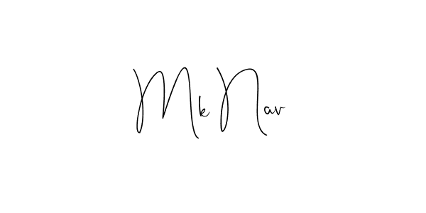 The best way (Andilay-7BmLP) to make a short signature is to pick only two or three words in your name. The name Mk Nav include a total of six letters. For converting this name. Mk Nav signature style 4 images and pictures png