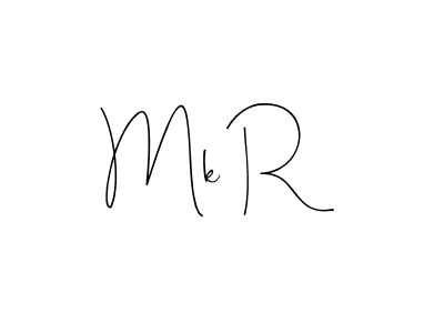 Also we have Mk R name is the best signature style. Create professional handwritten signature collection using Andilay-7BmLP autograph style. Mk R signature style 4 images and pictures png