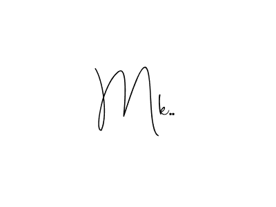 Similarly Andilay-7BmLP is the best handwritten signature design. Signature creator online .You can use it as an online autograph creator for name Mk... Mk.. signature style 4 images and pictures png