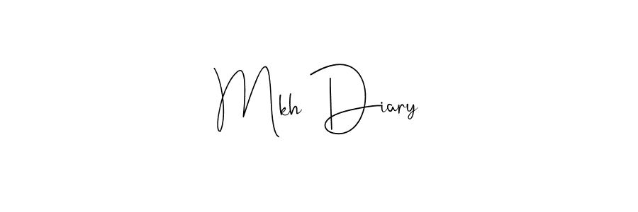 It looks lik you need a new signature style for name Mkh Diary. Design unique handwritten (Andilay-7BmLP) signature with our free signature maker in just a few clicks. Mkh Diary signature style 4 images and pictures png