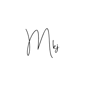 Design your own signature with our free online signature maker. With this signature software, you can create a handwritten (Andilay-7BmLP) signature for name Mkj. Mkj signature style 4 images and pictures png