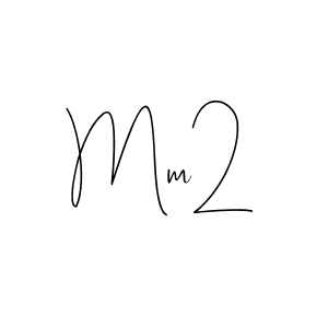 Use a signature maker to create a handwritten signature online. With this signature software, you can design (Andilay-7BmLP) your own signature for name Mm2. Mm2 signature style 4 images and pictures png