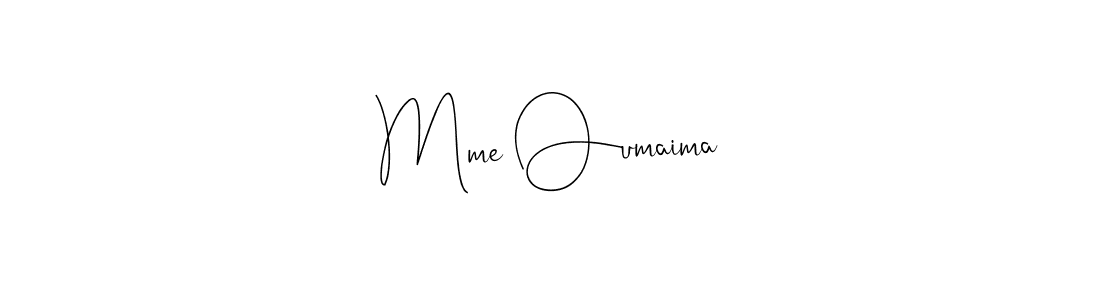 Once you've used our free online signature maker to create your best signature Andilay-7BmLP style, it's time to enjoy all of the benefits that Mme Oumaima name signing documents. Mme Oumaima signature style 4 images and pictures png