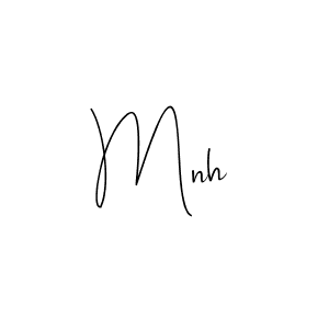 How to make Mnh signature? Andilay-7BmLP is a professional autograph style. Create handwritten signature for Mnh name. Mnh signature style 4 images and pictures png
