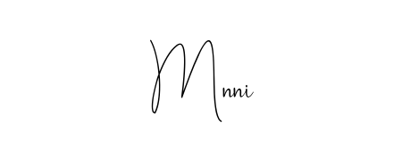 A dynamic signature style for Mnni using Andilay-7BmLP script. Designed to look authentic, handwritten, and professional. Mnni signature style 4 images and pictures png