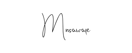 A stylish, flowing autograph style designed for name Mnsawale using Andilay-7BmLP typography. Perfect for digital creative projects. Mnsawale signature style 4 images and pictures png