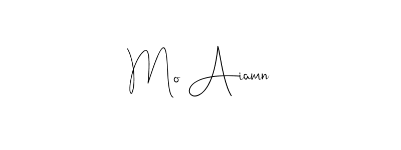 Mo Aiamn stylish signature style. Best Handwritten Sign (Andilay-7BmLP) for my name. Handwritten Signature Collection Ideas for my name Mo Aiamn. Mo Aiamn signature style 4 images and pictures png